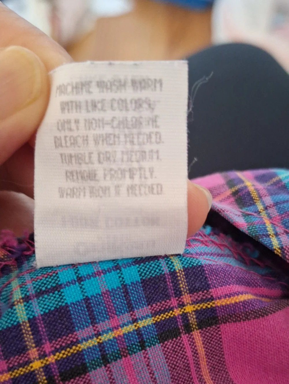 Vintage OshKosh B'gosh Pink and Blue Plaid Girls' Overalls 24M